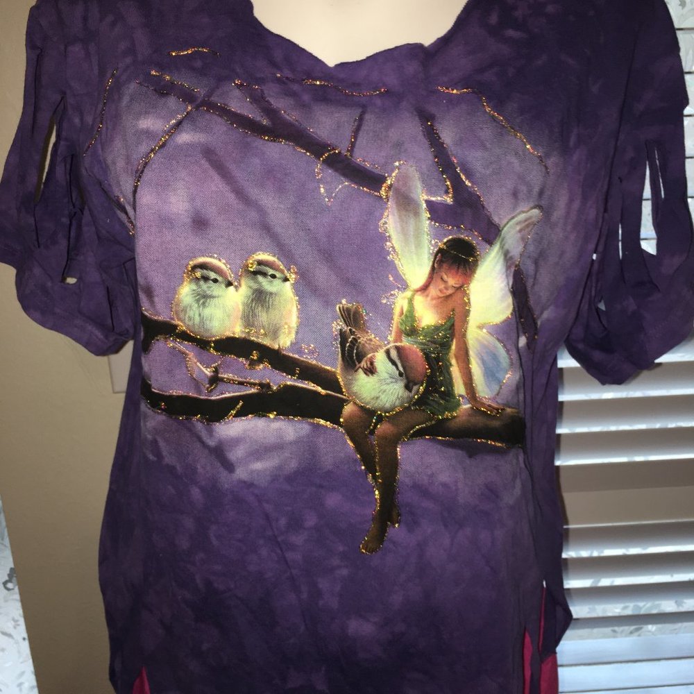 The Mountain Branch Fair Medium T Shirt Sparkled, Fringed